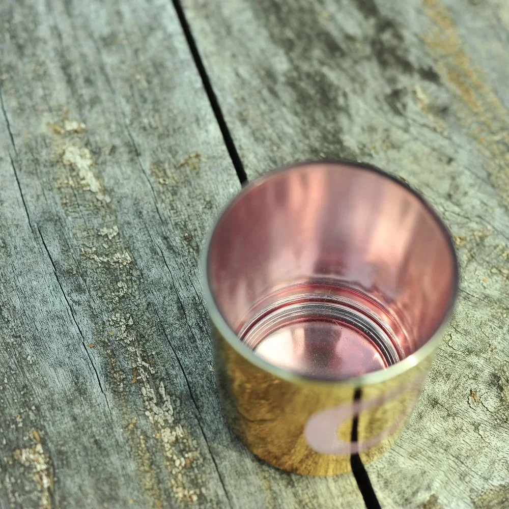 1pcs Shot Glass Gold Candle Holder Decor Party Glasses O